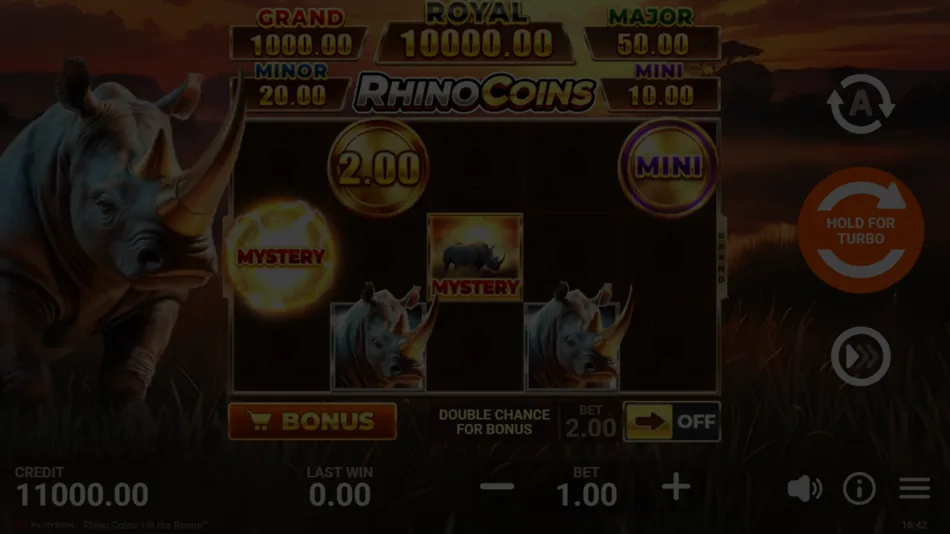 Rhino Coins: Hit the Bonus demo play