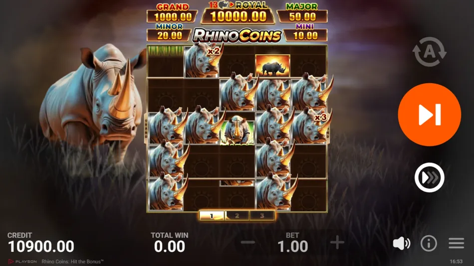 Super Bonus Game 5x5 field nearly full before the ROYAL jackpot